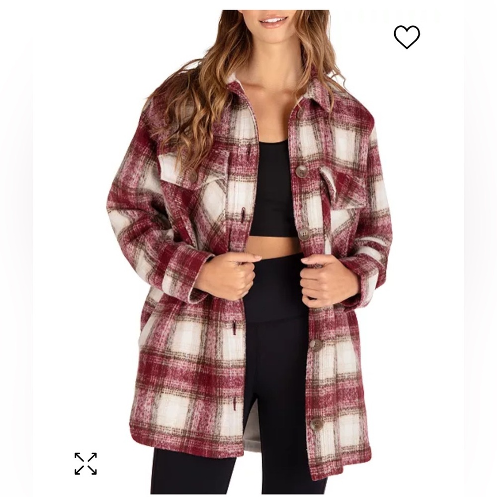 COPY - Hurley Jonah Plaid Relaxed Shacket. NWT